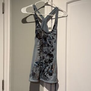 American rag blue patterned tank top